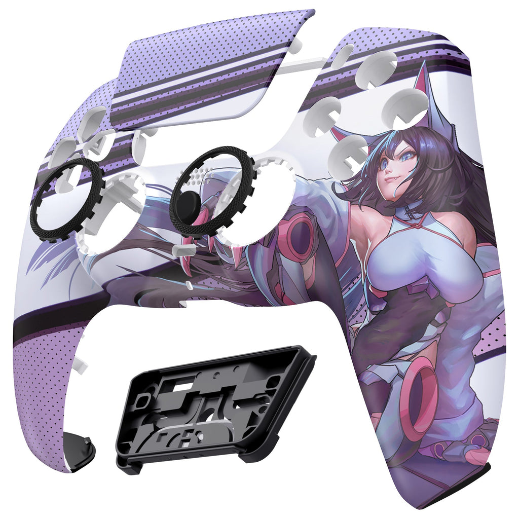 eXtremeRate LUNA Redesigned Replacement Front Shell with Touchpad Compatible with PS5 Controller BDM-010/020/030/040/050/060 - Neko Mecha eXtremeRate
