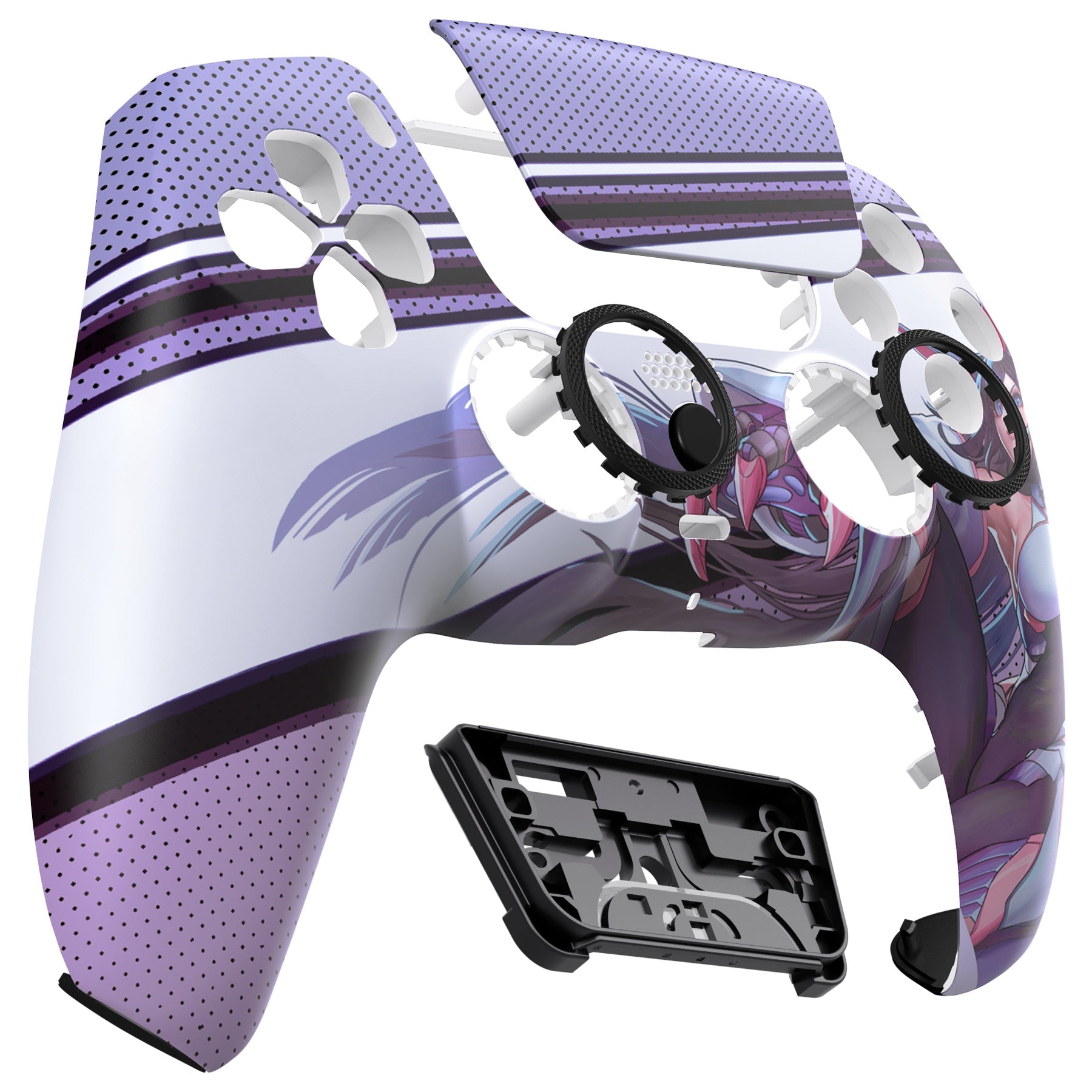 eXtremeRate LUNA Redesigned Replacement Front Shell with Touchpad Compatible with PS5 Controller BDM-010/020/030/040/050/060 - Neko Mecha eXtremeRate