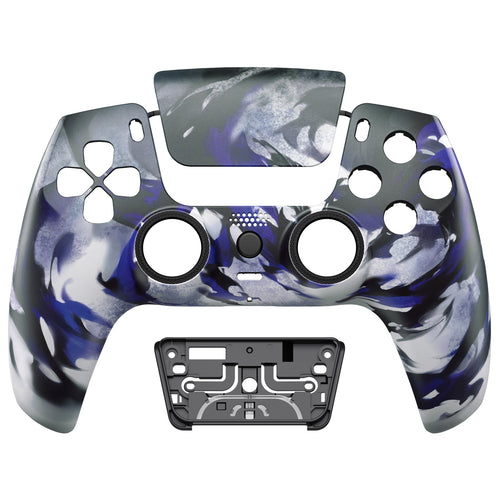 eXtremeRate LUNA Redesigned Replacement Front Shell with Touchpad Compatible with PS5 Controller BDM-010/020/030/040/050/060 - Shadow Magic eXtremeRate