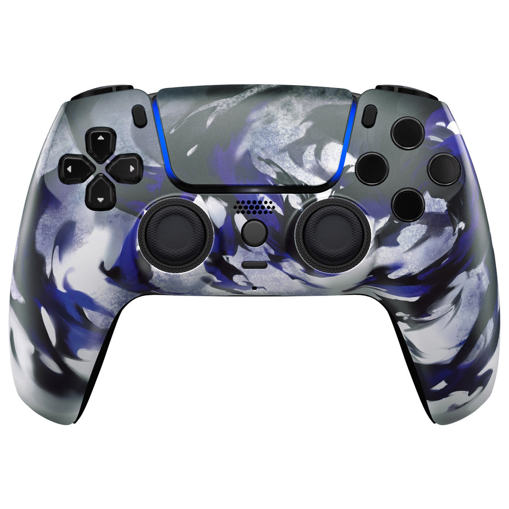 eXtremeRate LUNA Redesigned Replacement Front Shell with Touchpad Compatible with PS5 Controller BDM-010/020/030/040/050/060 - Shadow Magic eXtremeRate
