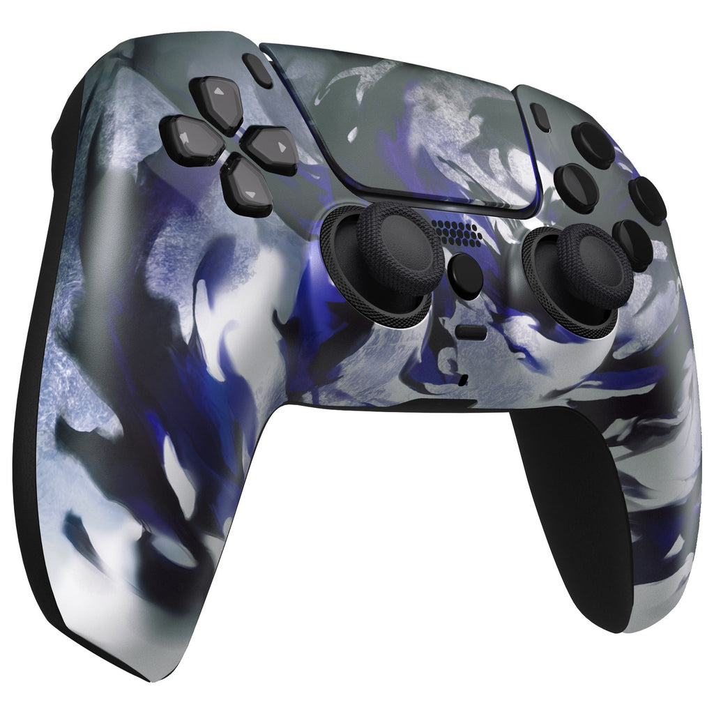 eXtremeRate LUNA Redesigned Replacement Front Shell with Touchpad Compatible with PS5 Controller BDM-010/020/030/040/050/060 - Shadow Magic eXtremeRate