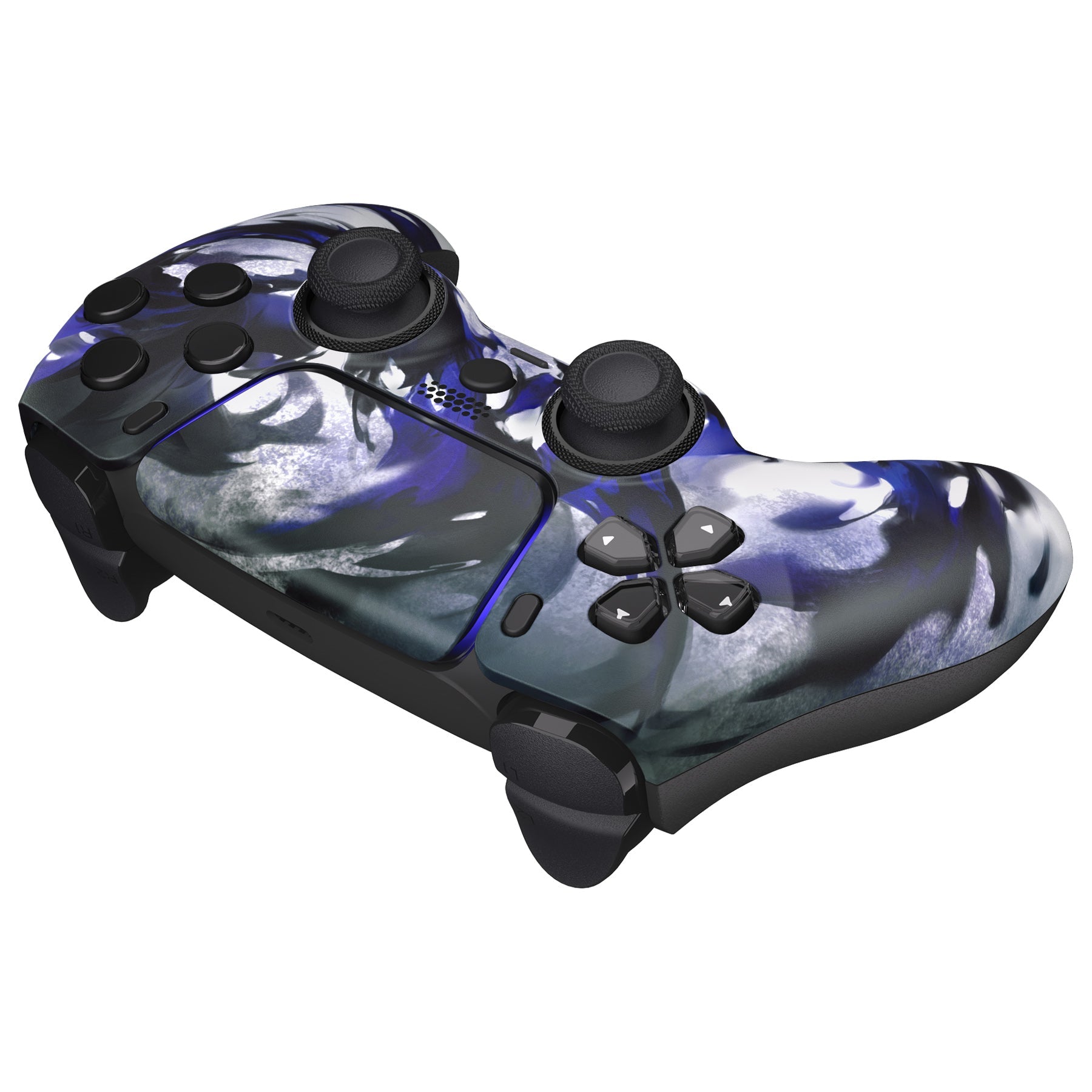 eXtremeRate LUNA Redesigned Replacement Front Shell with Touchpad Compatible with PS5 Controller BDM-010/020/030/040/050/060 - Shadow Magic eXtremeRate