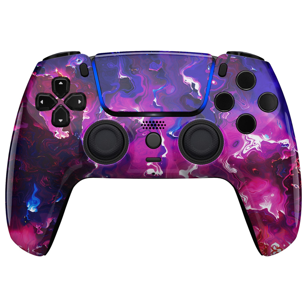 eXtremeRate LUNA Redesigned Replacement Front Shell with Touchpad Compatible with PS5 Controller BDM-010/020/030/040/050 - Surreal Lava eXtremeRate