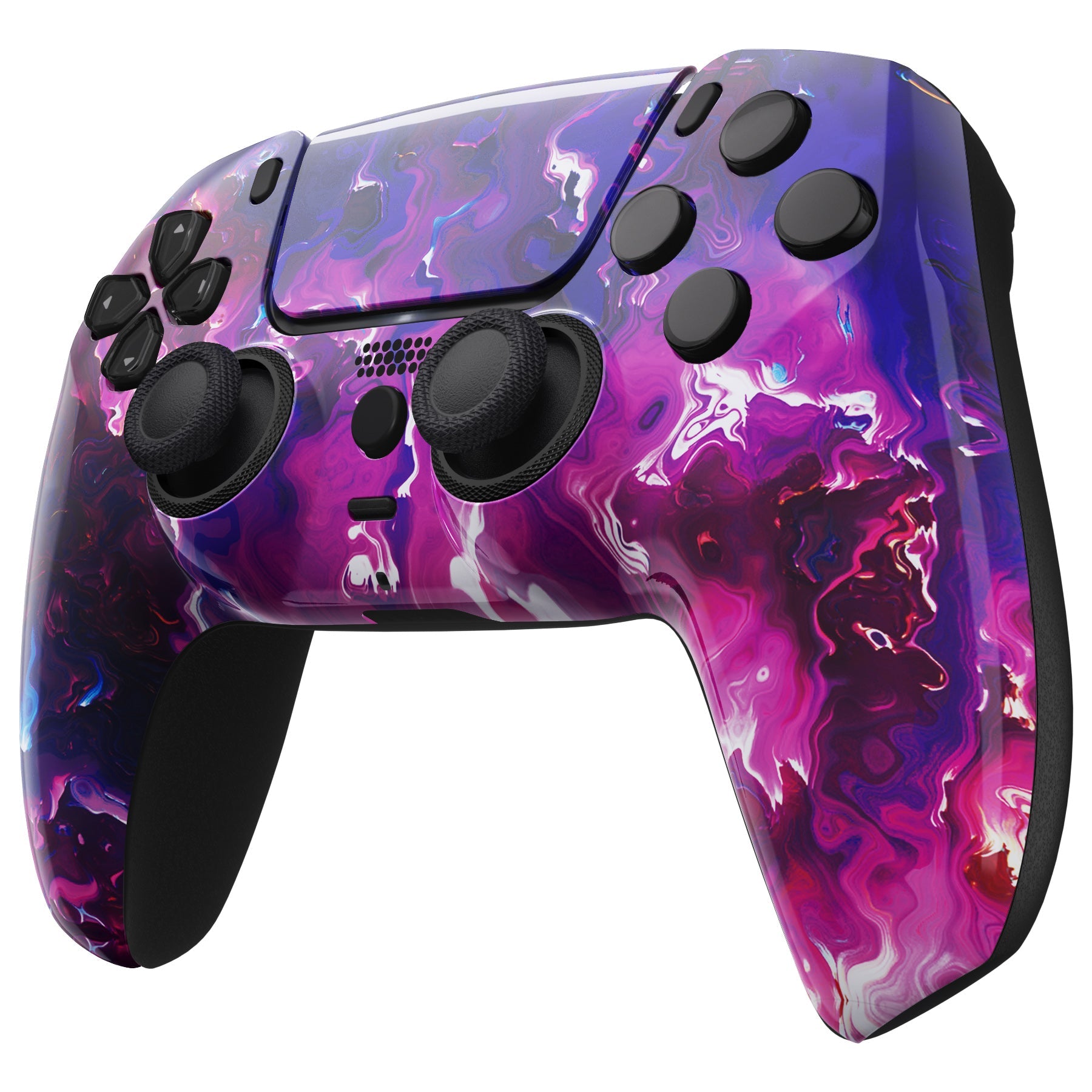eXtremeRate LUNA Redesigned Replacement Front Shell with Touchpad Compatible with PS5 Controller BDM-010/020/030/040/050 - Surreal Lava eXtremeRate