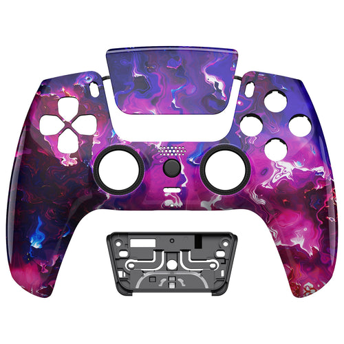 eXtremeRate LUNA Redesigned Replacement Front Shell with Touchpad Compatible with PS5 Controller BDM-010/020/030/040/050 - Surreal Lava eXtremeRate