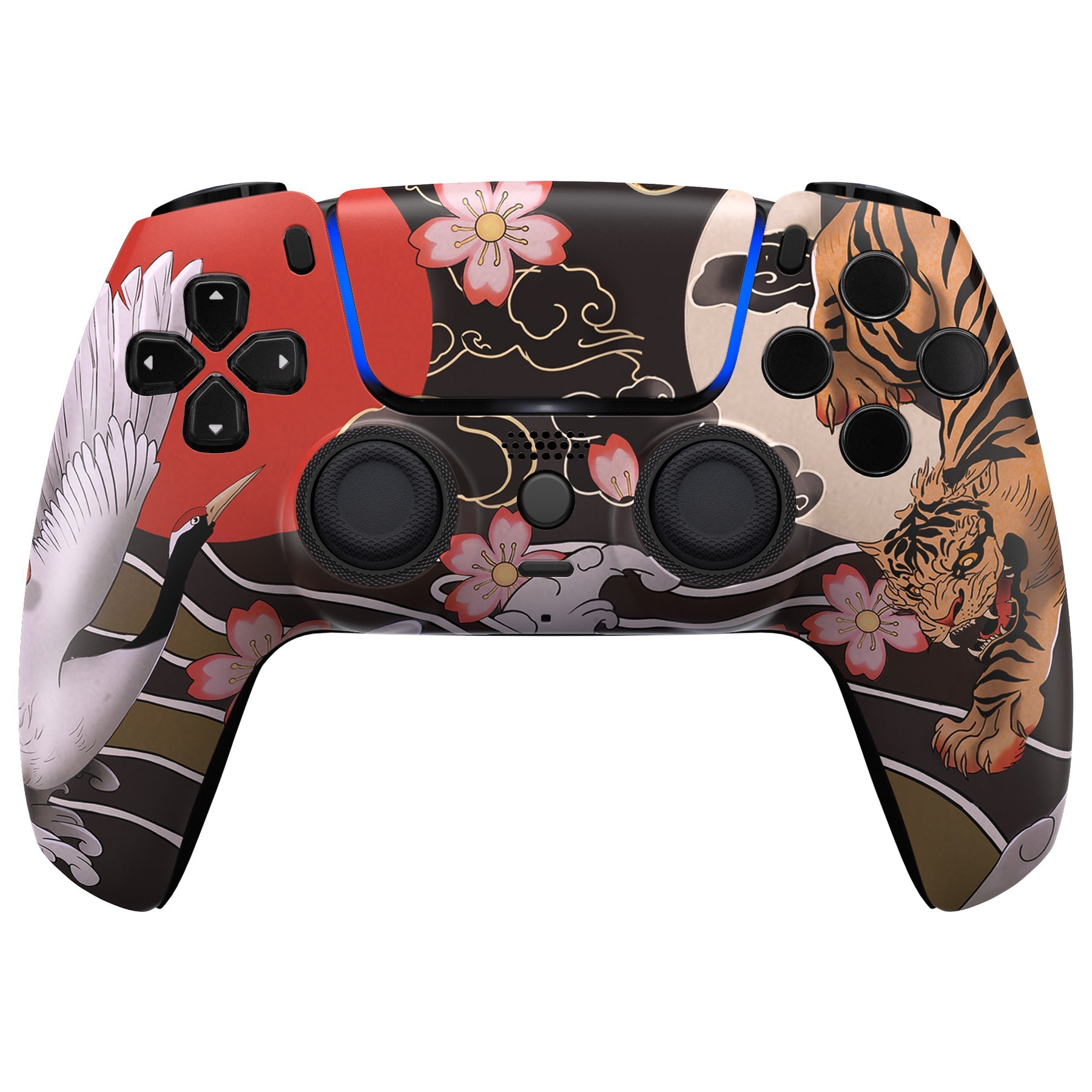 eXtremeRate LUNA Redesigned Replacement Front Shell with Touchpad Compatible with PS5 Controller BDM-010/020/030/040/050/060 - Tiger & Crane eXtremeRate
