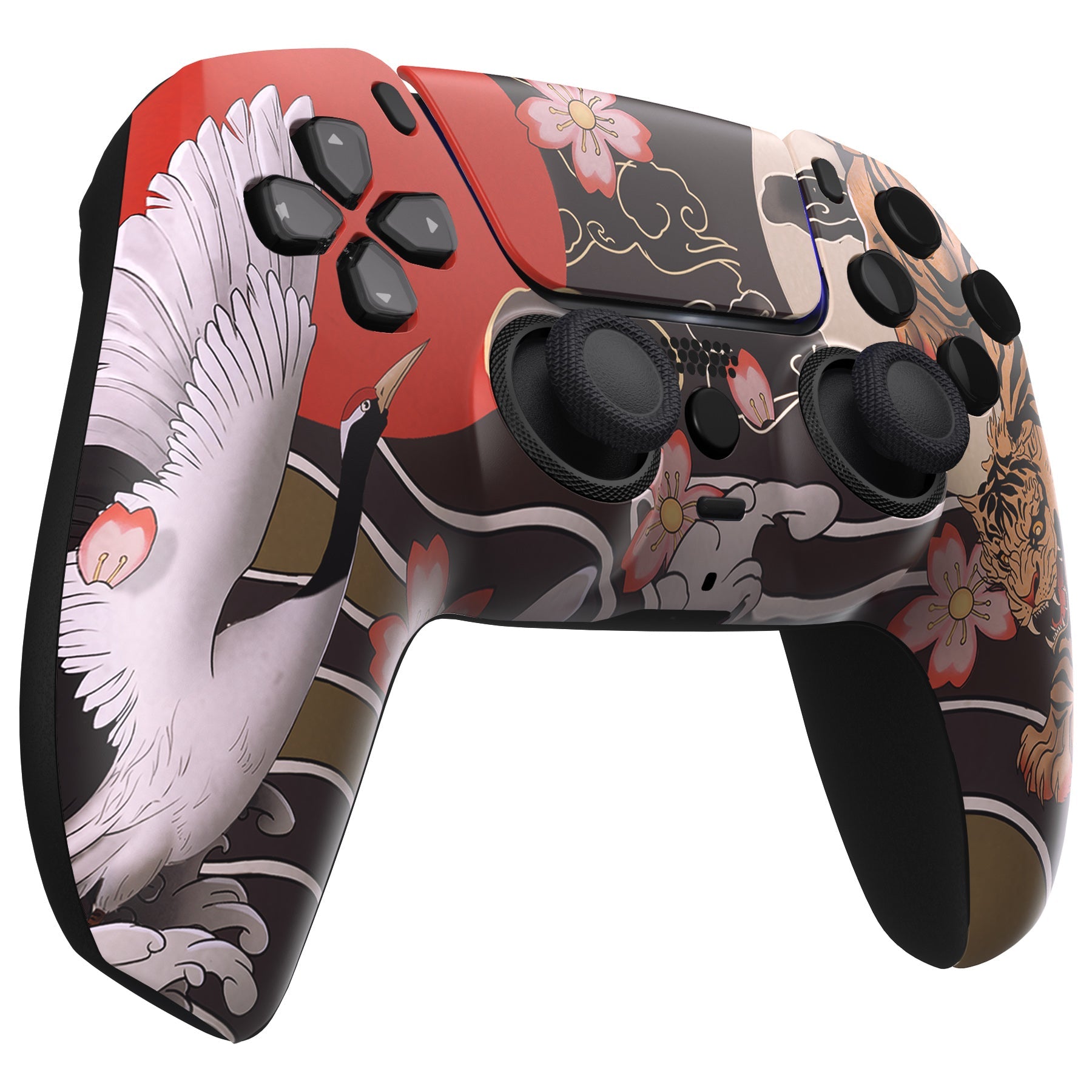 eXtremeRate LUNA Redesigned Replacement Front Shell with Touchpad Compatible with PS5 Controller BDM-010/020/030/040/050/060 - Tiger & Crane eXtremeRate