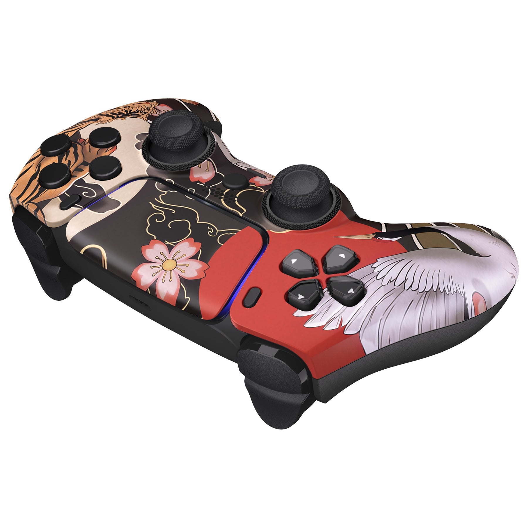 eXtremeRate LUNA Redesigned Replacement Front Shell with Touchpad Compatible with PS5 Controller BDM-010/020/030/040/050/060 - Tiger & Crane eXtremeRate