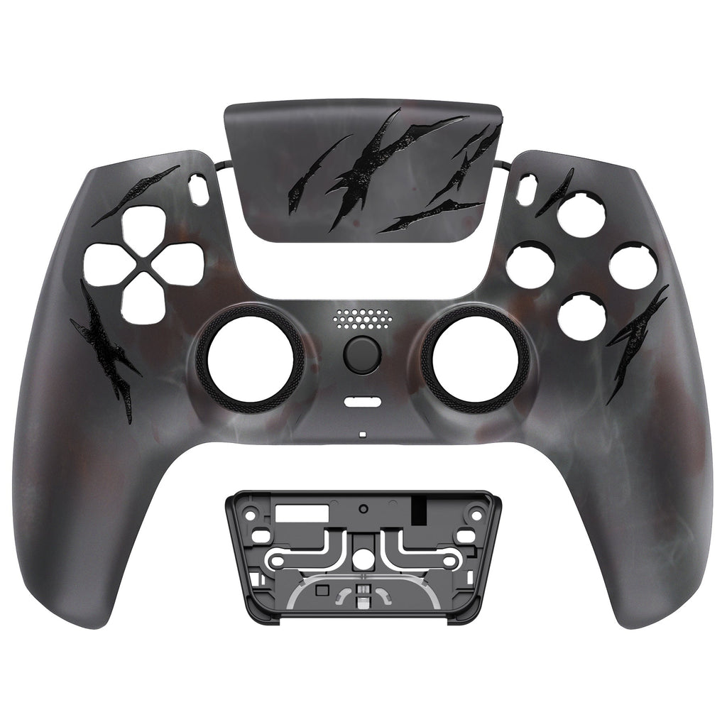 eXtremeRate LUNA Redesigned Replacement Front Shell with Touchpad Compatible with PS5 Controller BDM-010/020/030/040/050 - Blood Mist eXtremeRate
