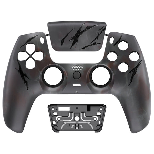 eXtremeRate LUNA Redesigned Replacement Front Shell with Touchpad Compatible with PS5 Controller BDM-010/020/030/040/050 - Blood Mist eXtremeRate