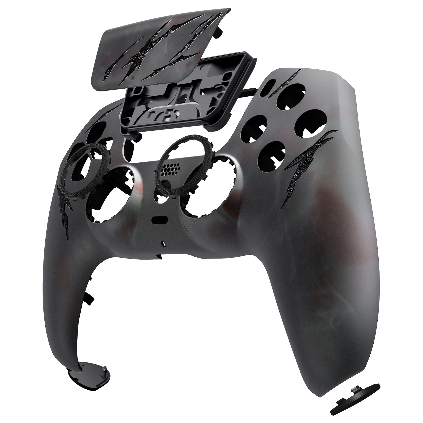 eXtremeRate LUNA Redesigned Replacement Front Shell with Touchpad Compatible with PS5 Controller BDM-010/020/030/040/050 - Blood Mist eXtremeRate