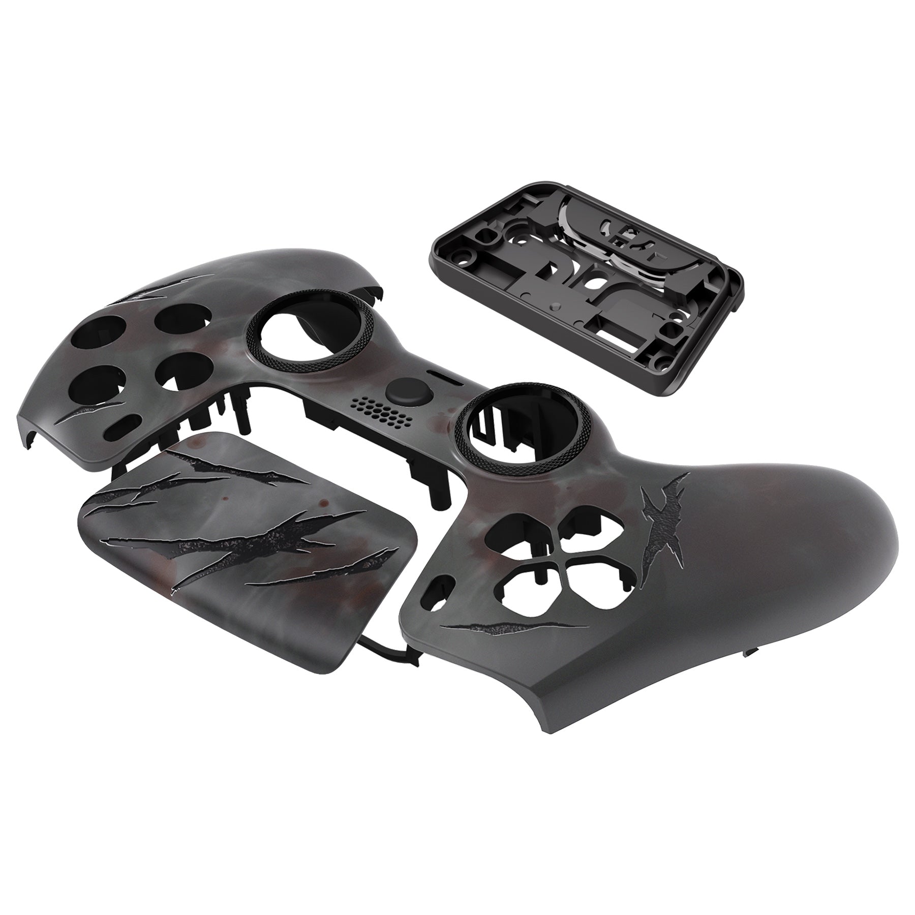 eXtremeRate LUNA Redesigned Replacement Front Shell with Touchpad Compatible with PS5 Controller BDM-010/020/030/040/050 - Blood Mist eXtremeRate