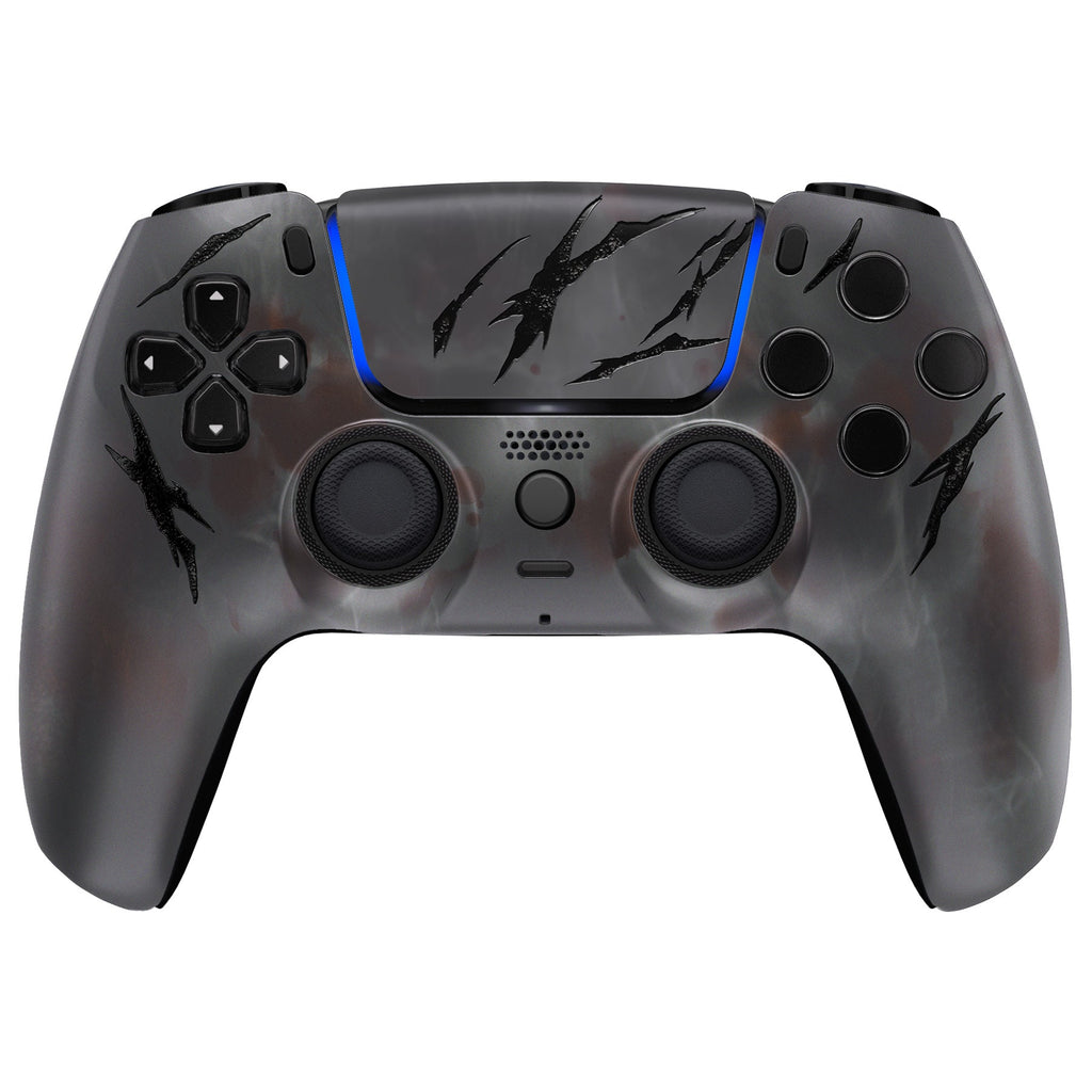 eXtremeRate LUNA Redesigned Replacement Front Shell with Touchpad Compatible with PS5 Controller BDM-010/020/030/040/050 - Blood Mist eXtremeRate