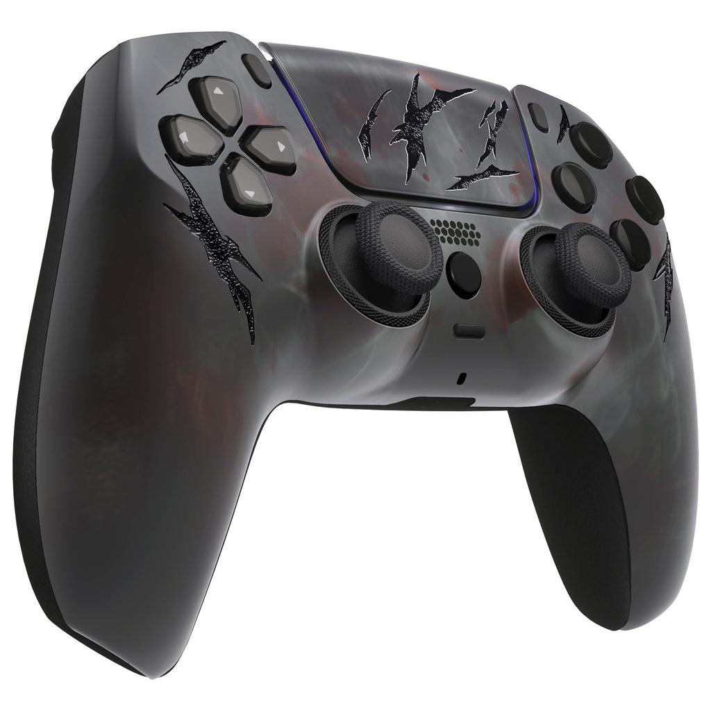 eXtremeRate LUNA Redesigned Replacement Front Shell with Touchpad Compatible with PS5 Controller BDM-010/020/030/040/050 - Blood Mist eXtremeRate