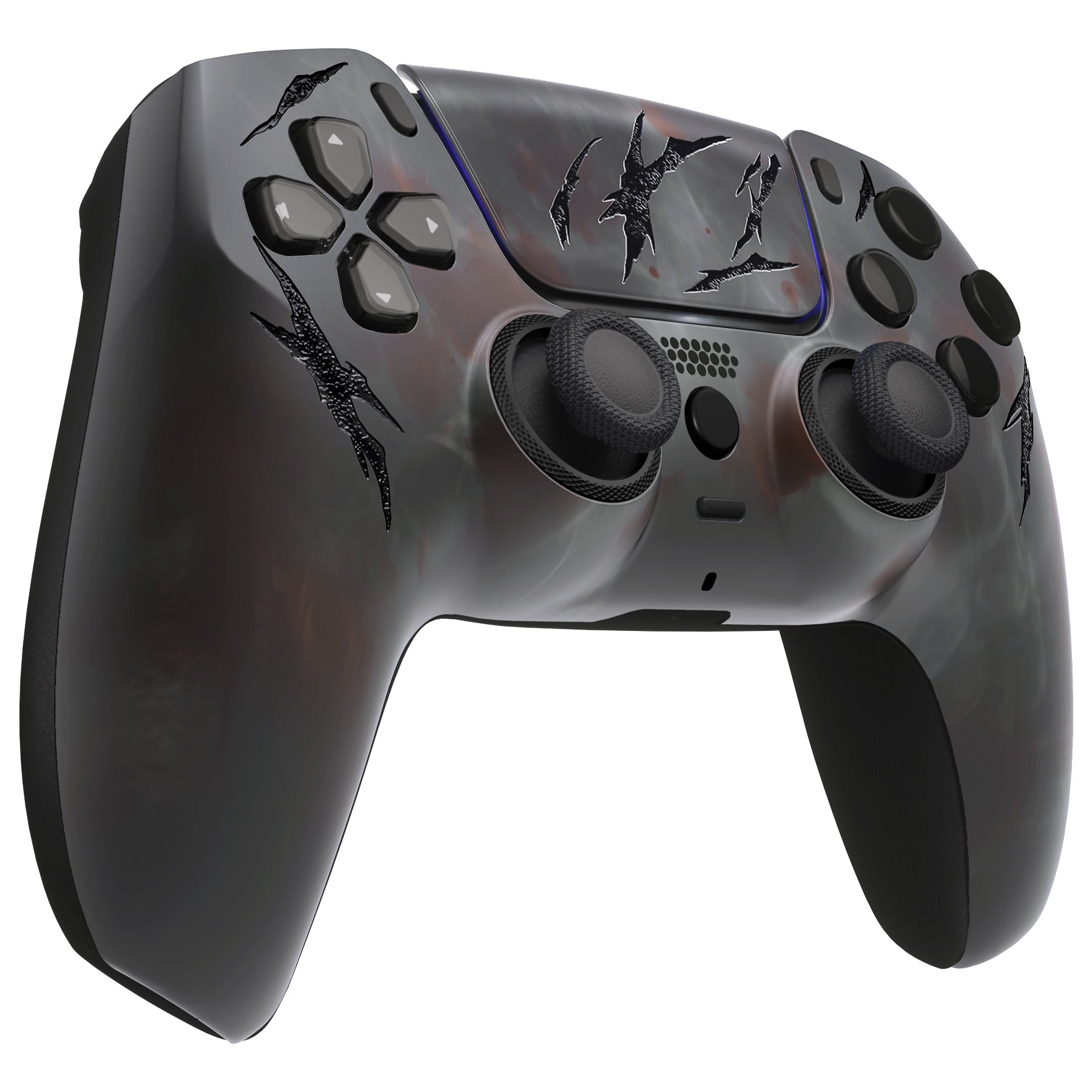 eXtremeRate LUNA Redesigned Replacement Front Shell with Touchpad Compatible with PS5 Controller BDM-010/020/030/040/050 - Blood Mist eXtremeRate
