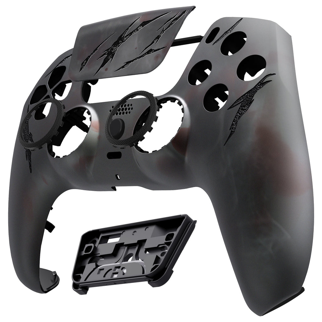 eXtremeRate LUNA Redesigned Replacement Front Shell with Touchpad Compatible with PS5 Controller BDM-010/020/030/040/050 - Blood Mist eXtremeRate