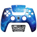 eXtremeRate LUNA Redesigned Replacement Front Shell with Touchpad Compatible with PS5 Controller BDM-010/020/030/040/050 - Blue Nebula eXtremeRate