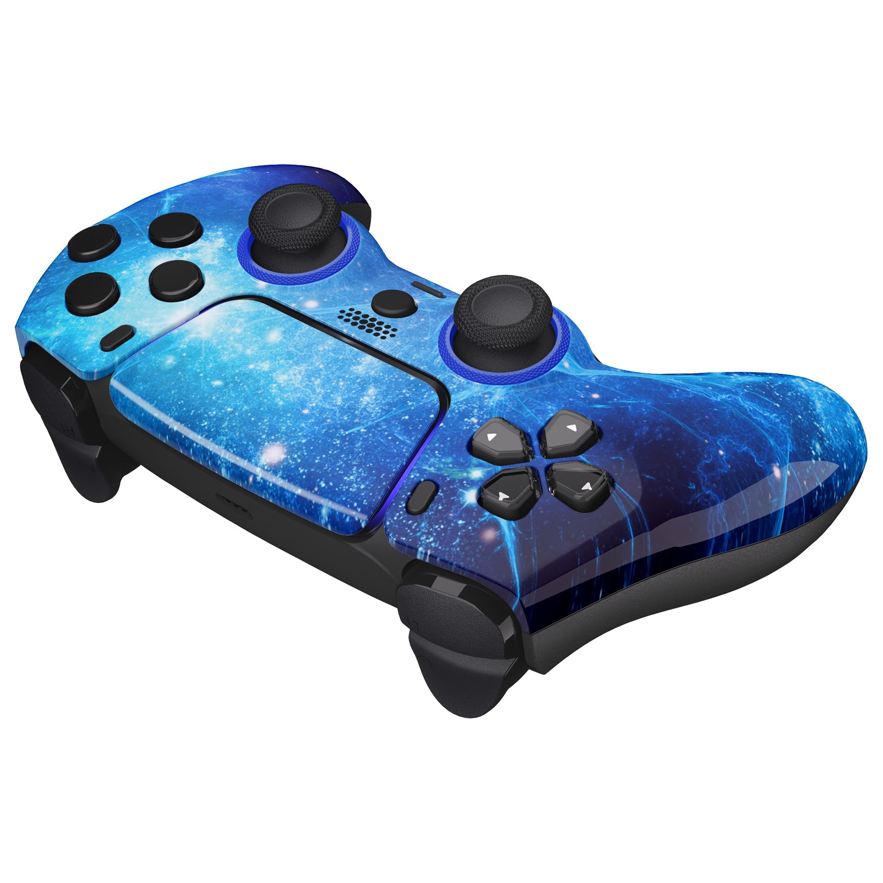 eXtremeRate LUNA Redesigned Replacement Front Shell with Touchpad Compatible with PS5 Controller BDM-010/020/030/040/050 - Blue Nebula eXtremeRate