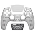 eXtremeRate LUNA Redesigned Replacement Front Shell with Touchpad Compatible with PS5 Controller BDM-010/020/030/040/050- Clear Black eXtremeRate