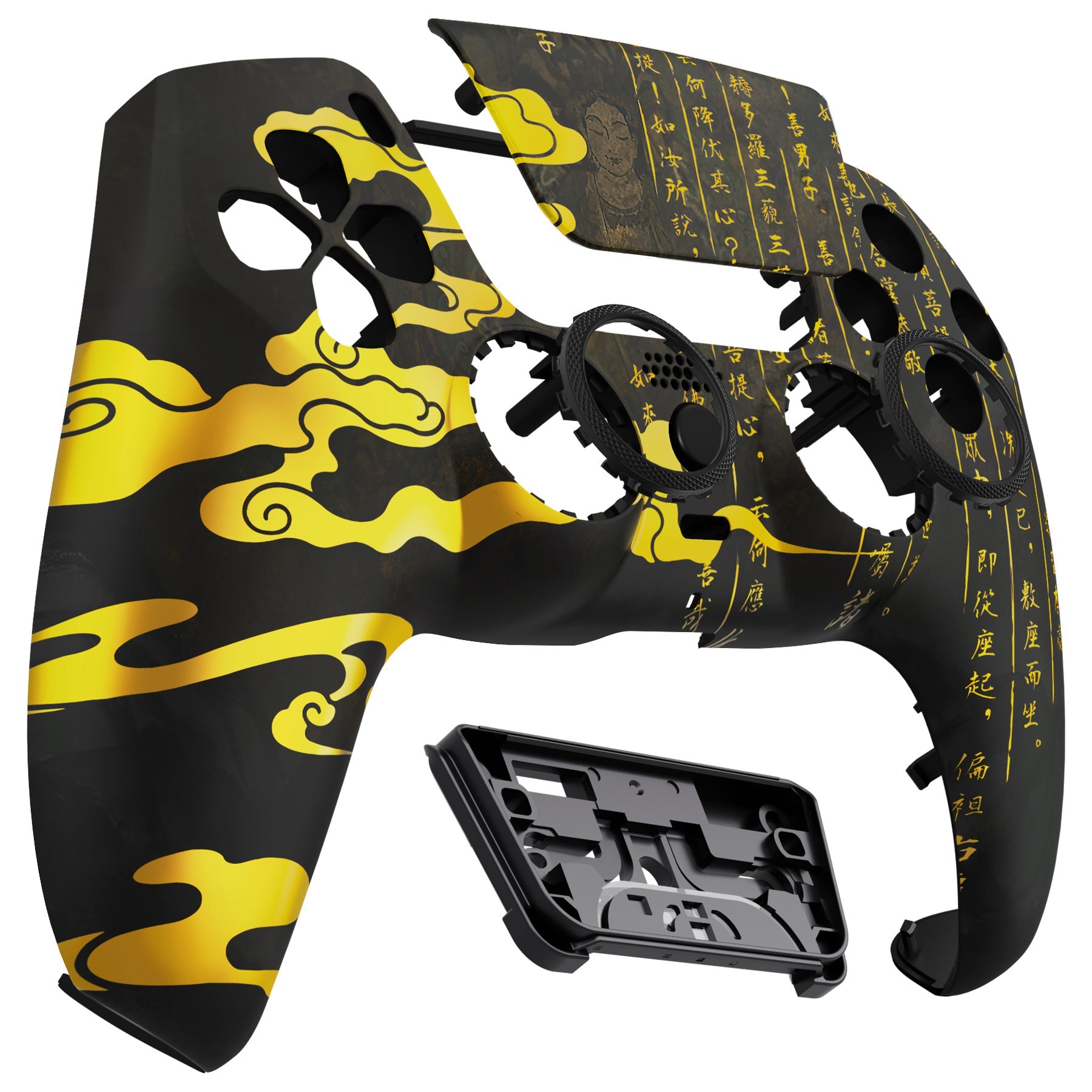 eXtremeRate LUNA Redesigned Replacement Front Shell with Touchpad Compatible with PS5 Controller BDM-010/020/030/040/050 - Eastern Myth eXtremeRate