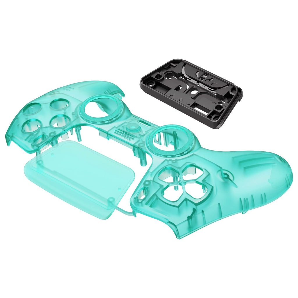 eXtremeRate LUNA Redesigned Replacement Front Shell with Touchpad Compatible with PS5 Controller BDM-010/020/030/040/050 - Emerald Green eXtremeRate
