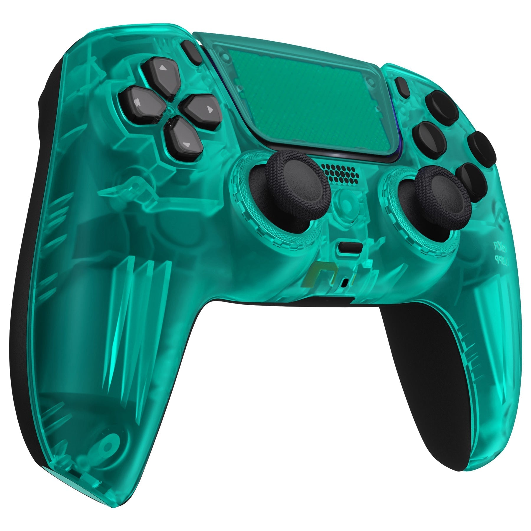 eXtremeRate LUNA Redesigned Replacement Front Shell with Touchpad Compatible with PS5 Controller BDM-010/020/030/040/050 - Emerald Green eXtremeRate