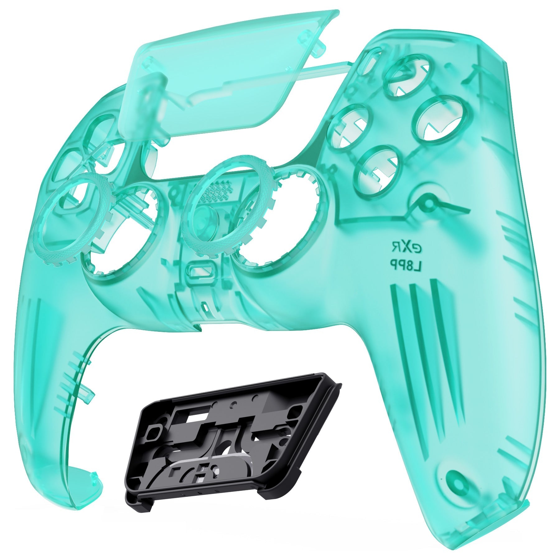 eXtremeRate LUNA Redesigned Replacement Front Shell with Touchpad Compatible with PS5 Controller BDM-010/020/030/040/050 - Emerald Green eXtremeRate