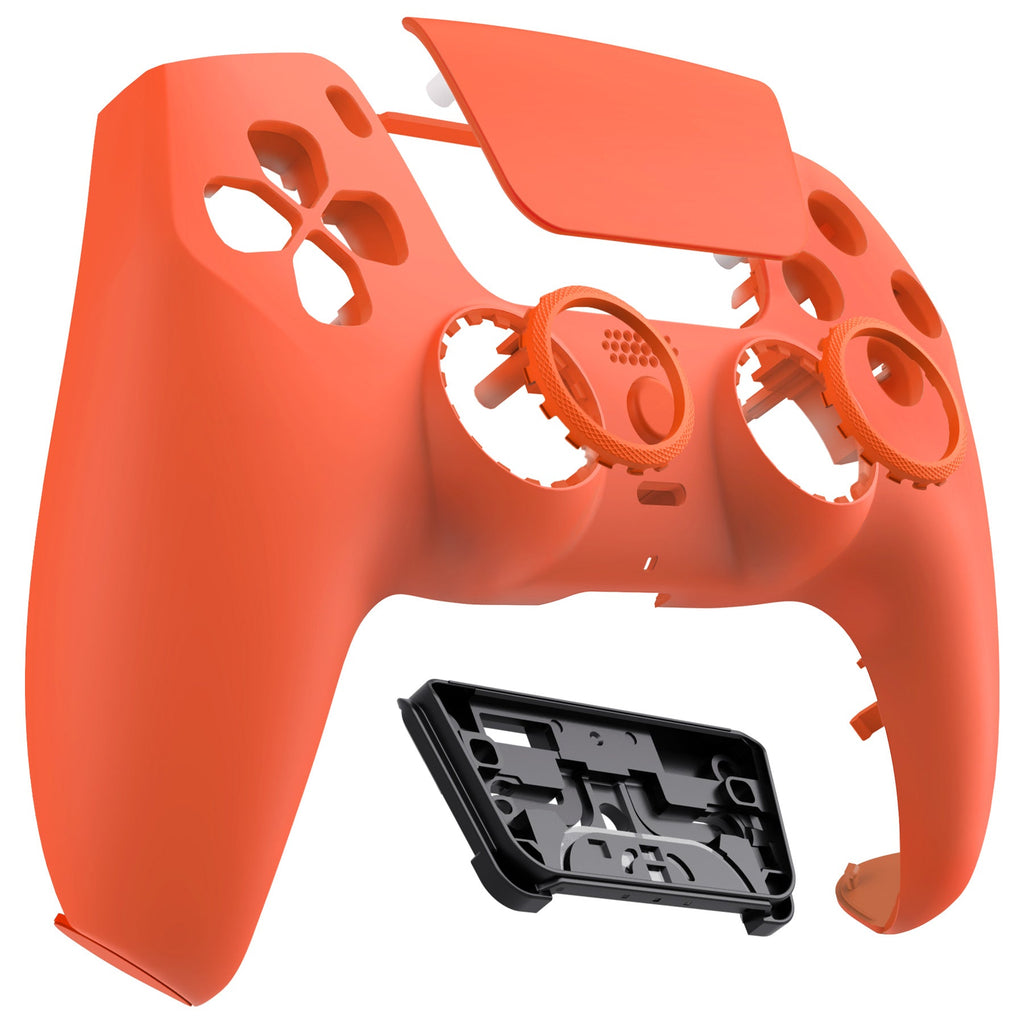 eXtremeRate LUNA Redesigned Replacement Front Shell with Touchpad Compatible with PS5 Controller BDM-010/020/030/040/050 - Orange eXtremeRate