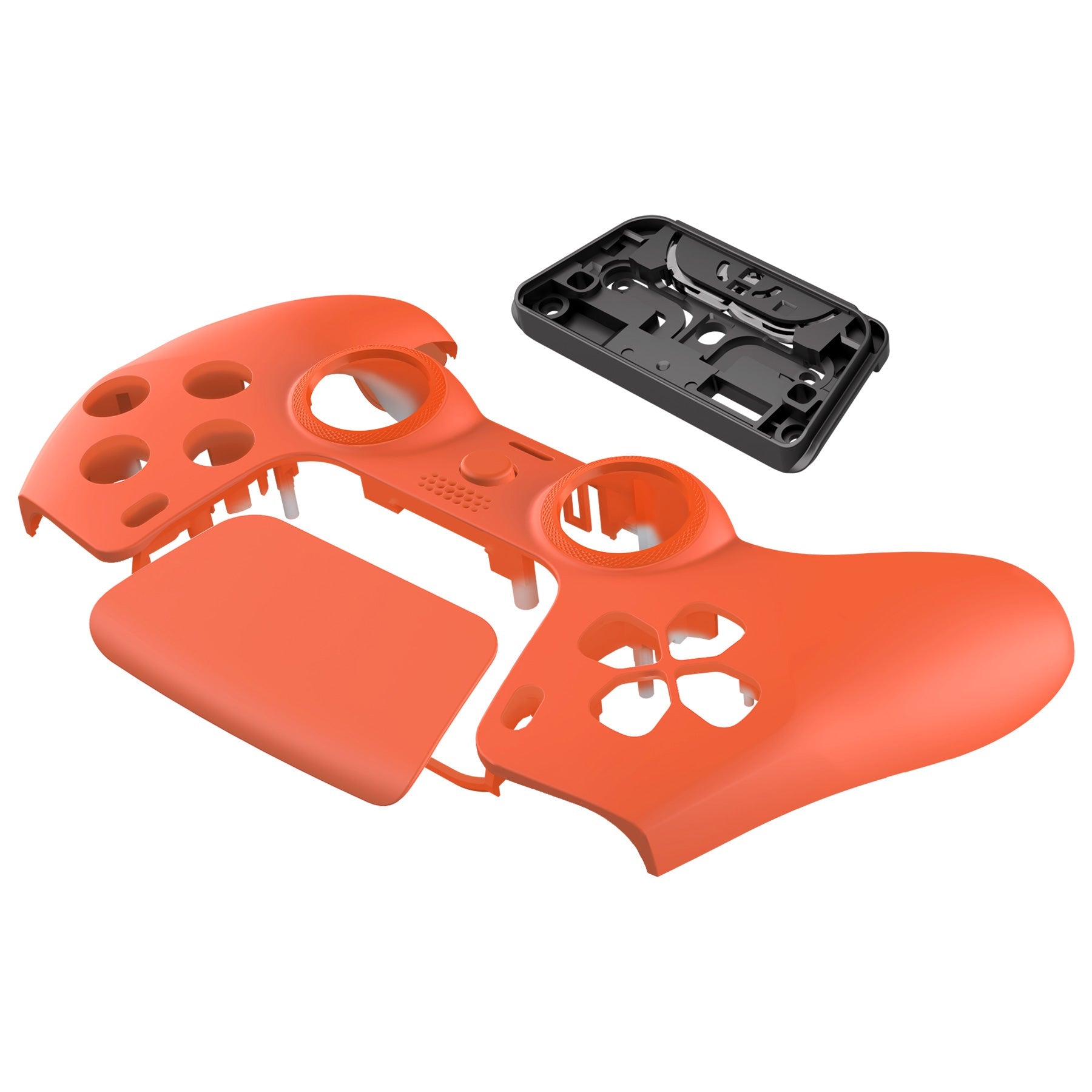 eXtremeRate LUNA Redesigned Replacement Front Shell with Touchpad Compatible with PS5 Controller BDM-010/020/030/040/050 - Orange eXtremeRate
