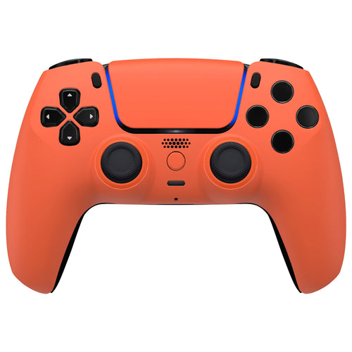 eXtremeRate LUNA Redesigned Replacement Front Shell with Touchpad Compatible with PS5 Controller BDM-010/020/030/040/050 - Orange eXtremeRate
