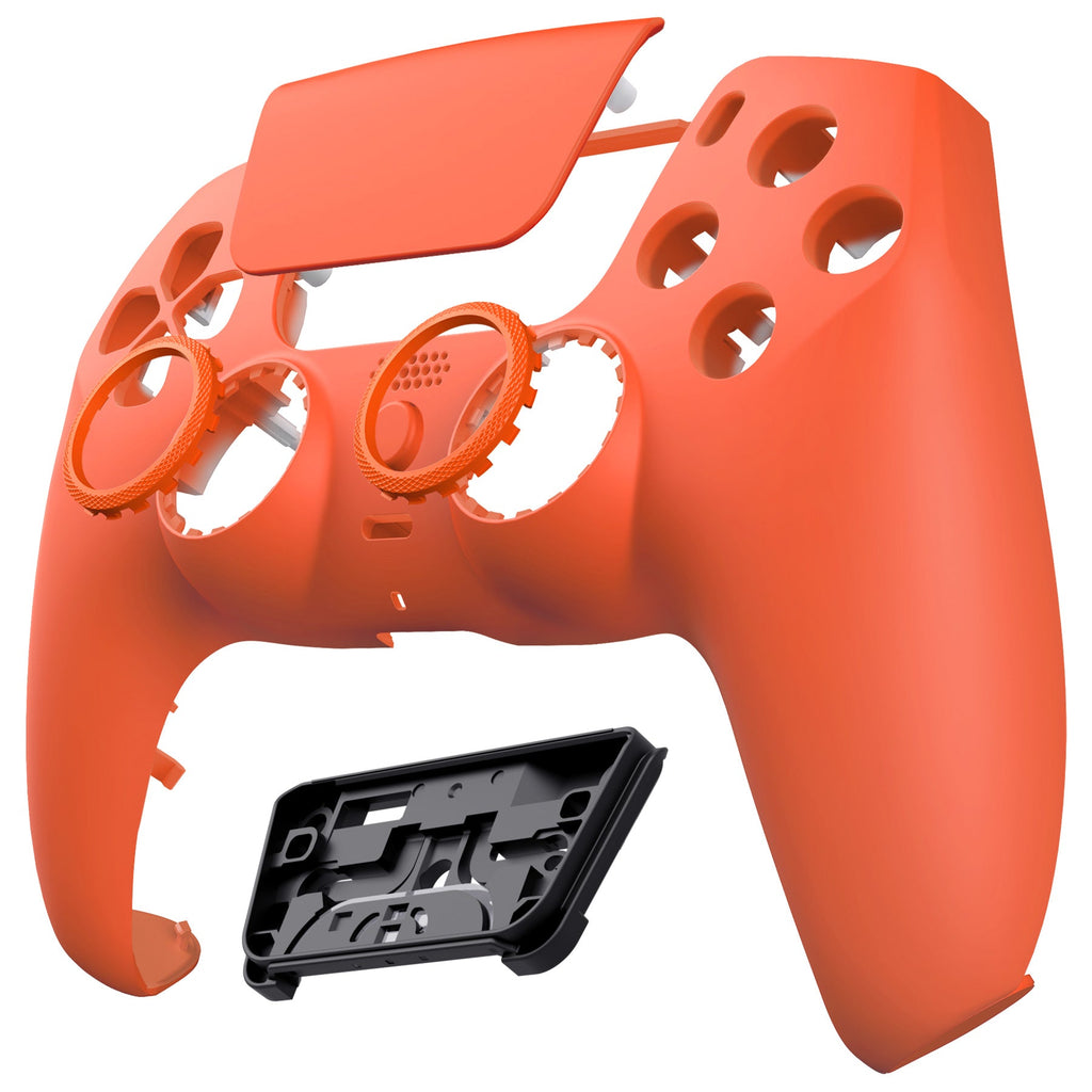 eXtremeRate LUNA Redesigned Replacement Front Shell with Touchpad Compatible with PS5 Controller BDM-010/020/030/040/050 - Orange eXtremeRate