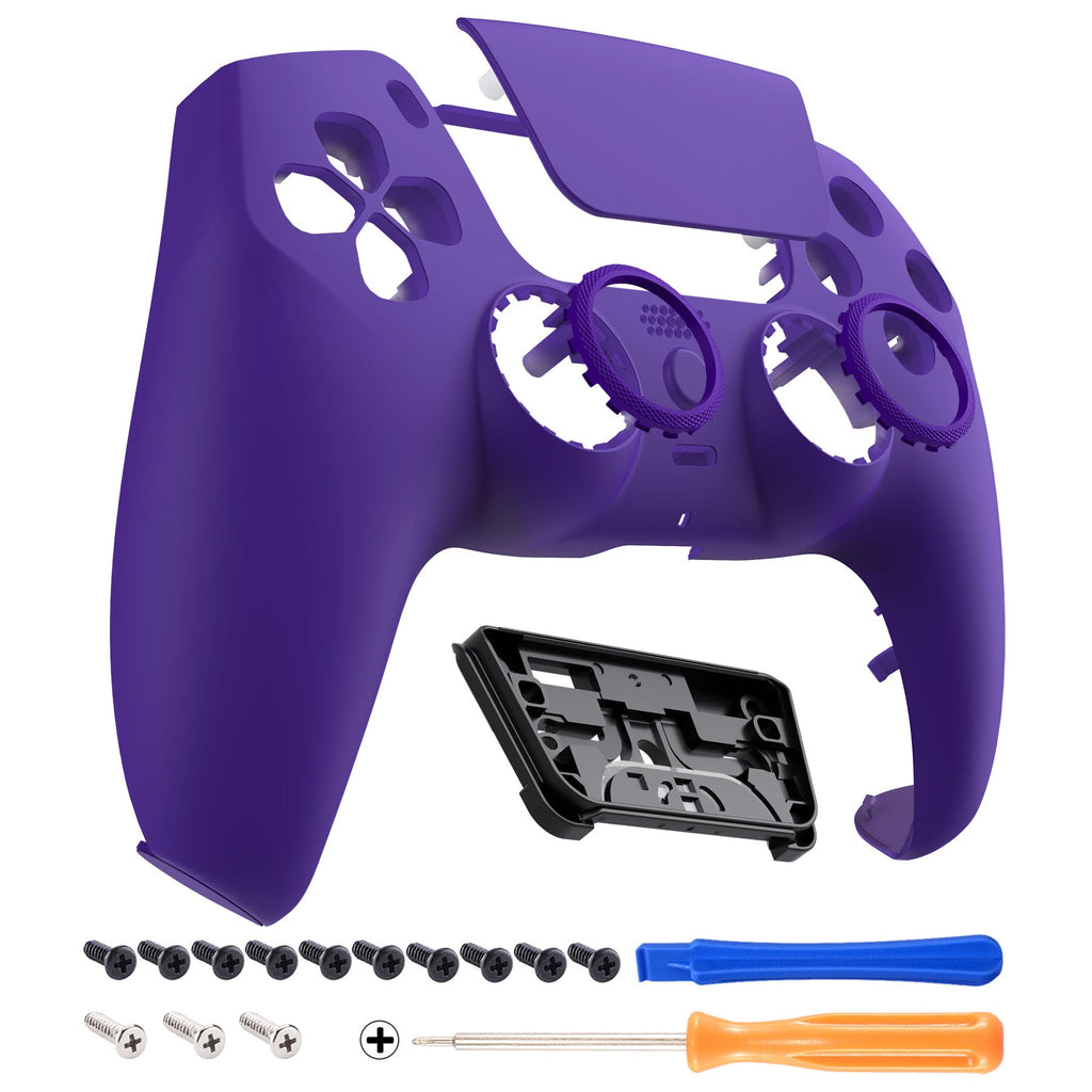 eXtremeRate LUNA Redesigned Replacement Front Shell with Touchpad Compatible with PS5 Controller BDM-010/020/030/040/050/060 - Purple eXtremeRate