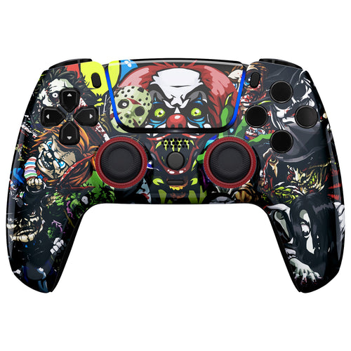 eXtremeRate LUNA Redesigned Replacement Front Shell with Touchpad Compatible with PS5 Controller BDM-010/020/030/040/050/060 - Scary Party eXtremeRate