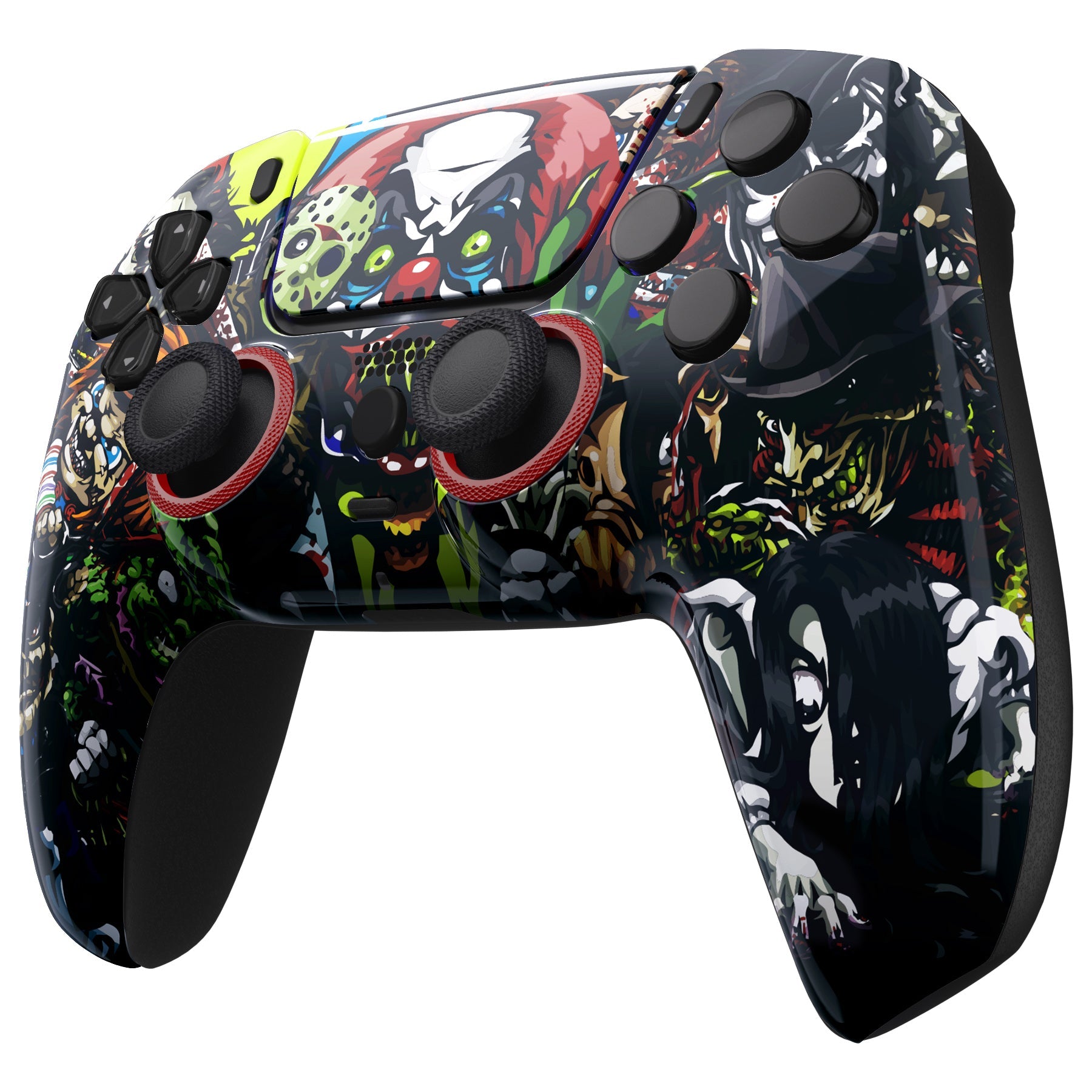 eXtremeRate LUNA Redesigned Replacement Front Shell with Touchpad Compatible with PS5 Controller BDM-010/020/030/040/050/060 - Scary Party eXtremeRate