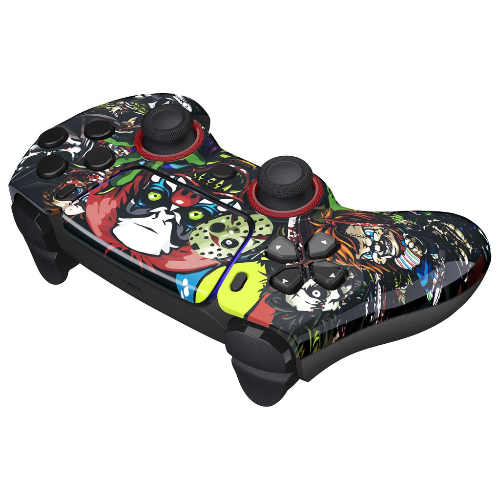 eXtremeRate LUNA Redesigned Replacement Front Shell with Touchpad Compatible with PS5 Controller BDM-010/020/030/040/050/060 - Scary Party eXtremeRate