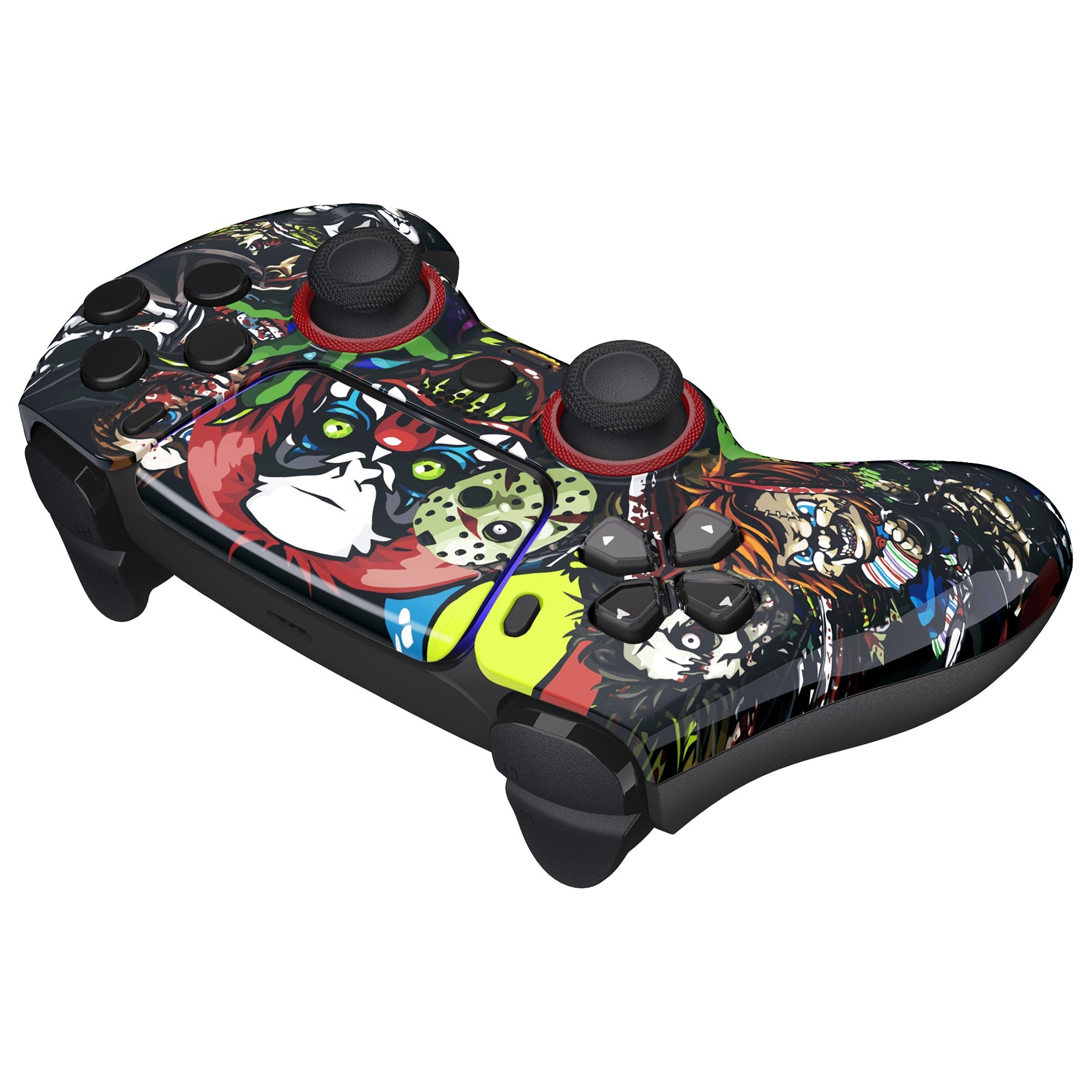 eXtremeRate LUNA Redesigned Replacement Front Shell with Touchpad Compatible with PS5 Controller BDM-010/020/030/040/050/060 - Scary Party eXtremeRate