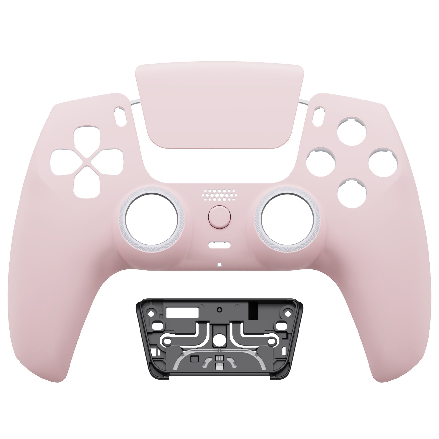 eXtremeRate LUNA Redesigned Replacement Front Shell with Touchpad Compatible with PS5 Controller BDM-010/020/030/040/050 - Cherry Blossoms Pink eXtremeRate