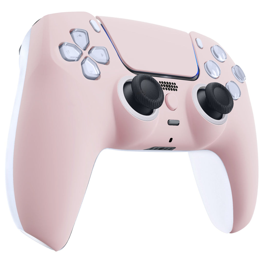 eXtremeRate LUNA Redesigned Replacement Front Shell with Touchpad Compatible with PS5 Controller BDM-010/020/030/040/050 - Cherry Blossoms Pink eXtremeRate