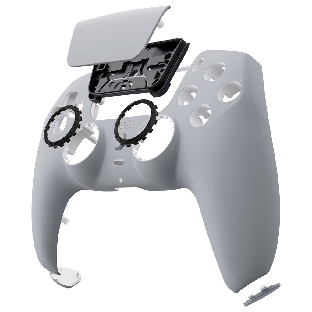 eXtremeRate LUNA Redesigned Replacement Front Shell with Touchpad Compatible with PS5 Controller BDM-010/020/030/040/050 - New Hope Gray eXtremeRate