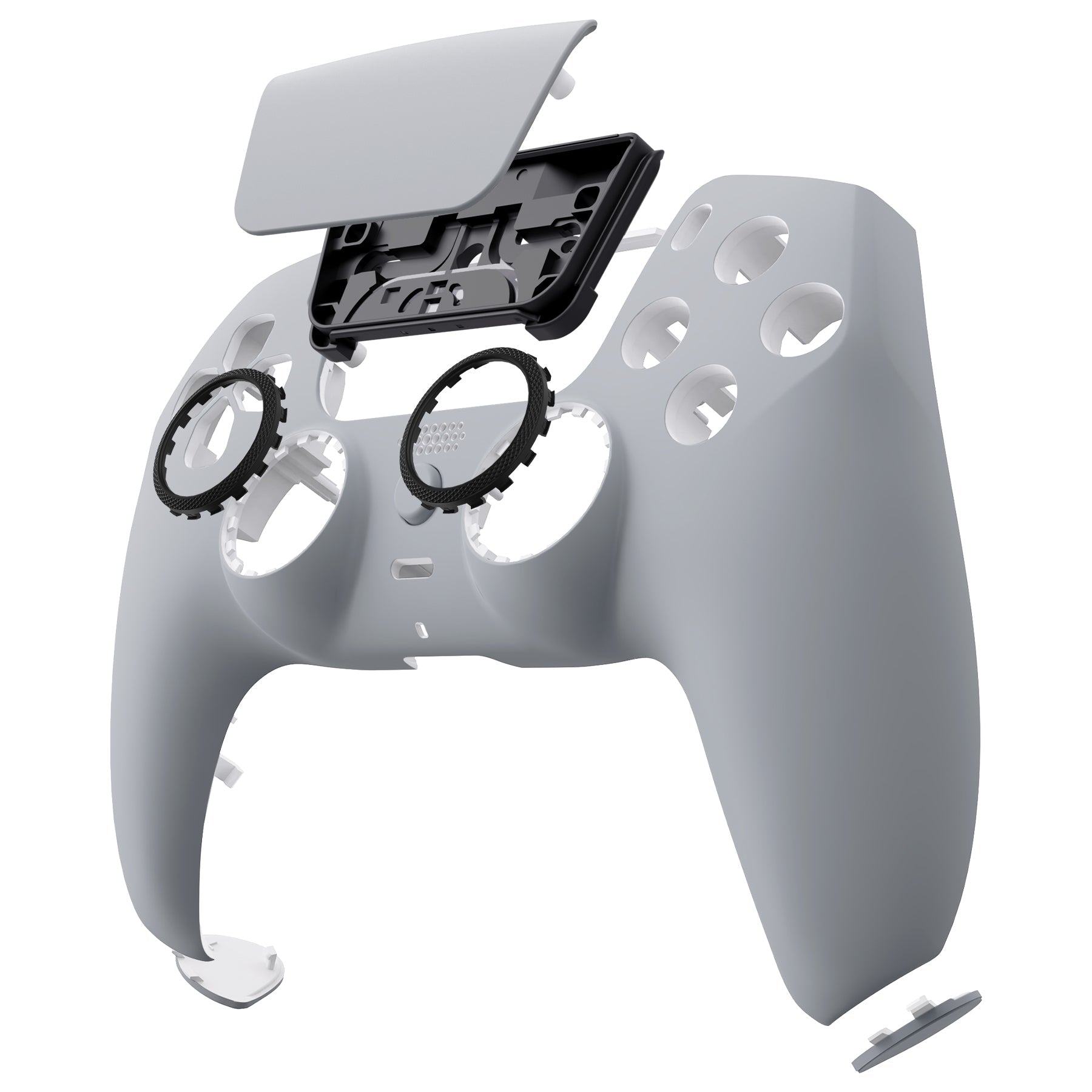 eXtremeRate LUNA Redesigned Replacement Front Shell with Touchpad Compatible with PS5 Controller BDM-010/020/030/040/050 - New Hope Gray eXtremeRate