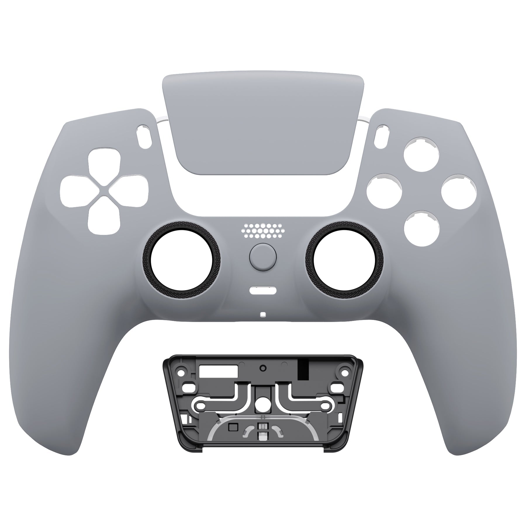 eXtremeRate LUNA Redesigned Replacement Front Shell with Touchpad Compatible with PS5 Controller BDM-010/020/030/040/050 - New Hope Gray eXtremeRate