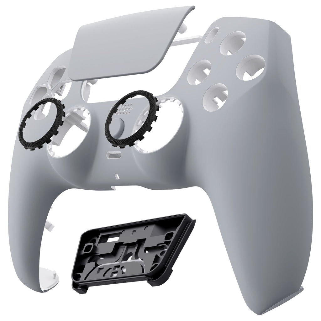 eXtremeRate LUNA Redesigned Replacement Front Shell with Touchpad Compatible with PS5 Controller BDM-010/020/030/040/050 - New Hope Gray eXtremeRate