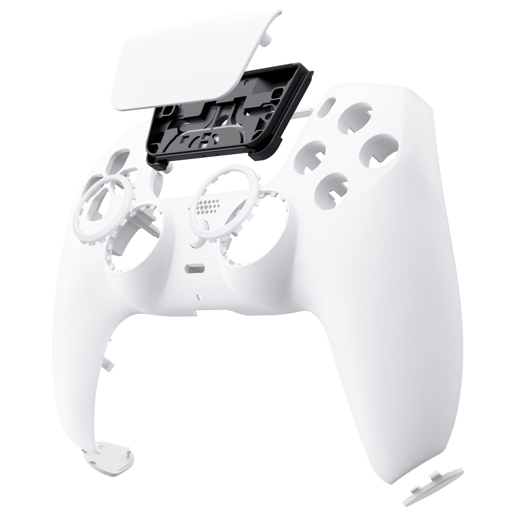 eXtremeRate LUNA Redesigned Replacement Front Shell with Touchpad Compatible with PS5 Controller BDM-010/020/030/040/050/060 - White eXtremeRate