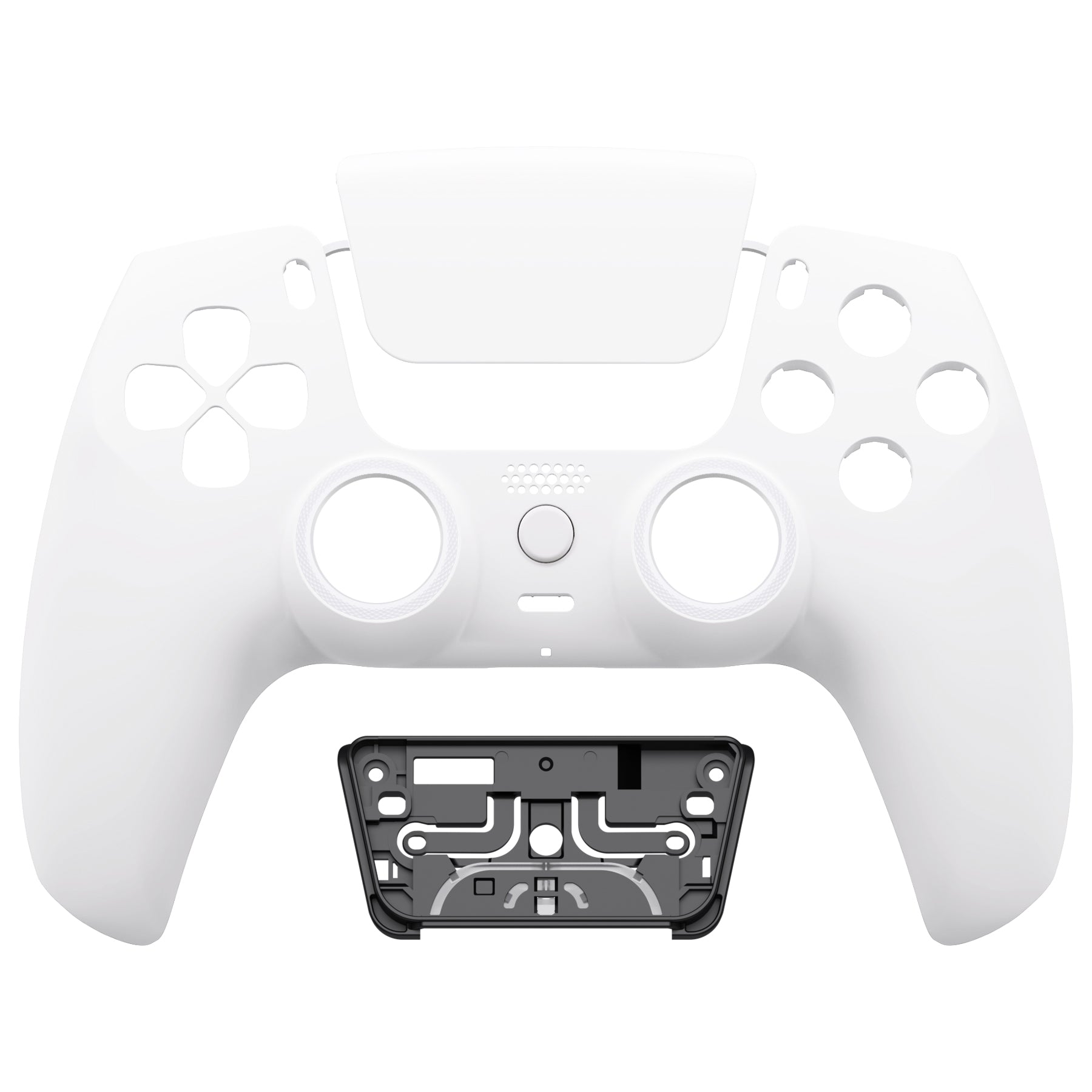 eXtremeRate LUNA Redesigned Replacement Front Shell with Touchpad Compatible with PS5 Controller BDM-010/020/030/040/050/060 - White eXtremeRate