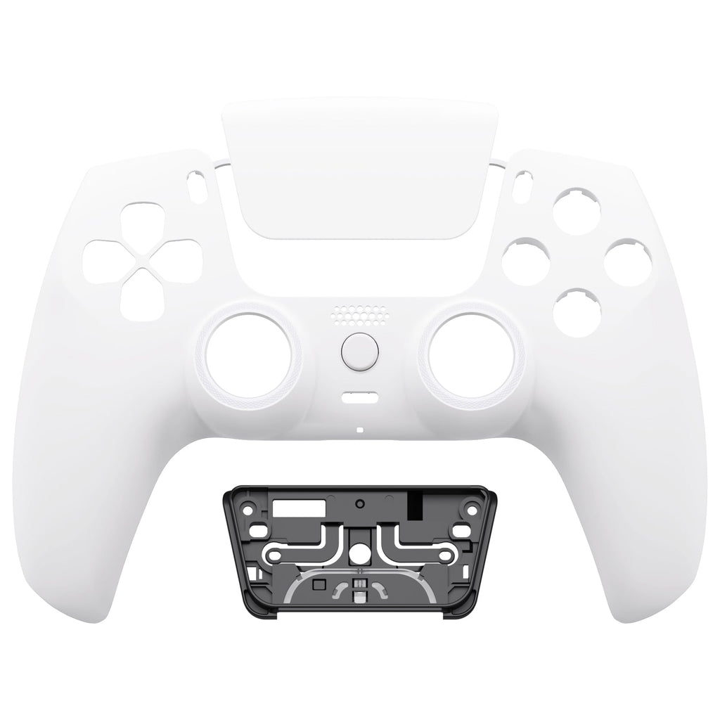 eXtremeRate LUNA Redesigned Replacement Front Shell with Touchpad Compatible with PS5 Controller BDM-010/020/030/040/050 - White eXtremeRate