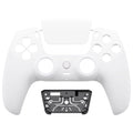 eXtremeRate LUNA Redesigned Replacement Front Shell with Touchpad Compatible with PS5 Controller BDM-010/020/030/040/050 - White eXtremeRate