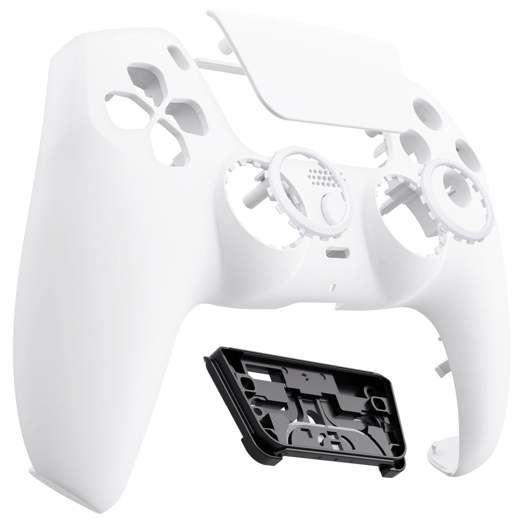 eXtremeRate LUNA Redesigned Replacement Front Shell with Touchpad Compatible with PS5 Controller BDM-010/020/030/040/050 - White eXtremeRate
