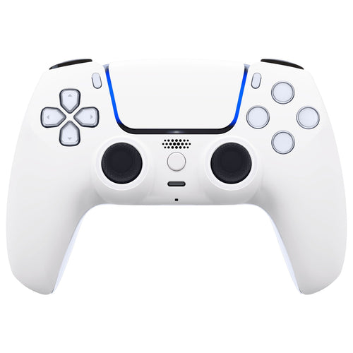 eXtremeRate LUNA Redesigned Replacement Front Shell with Touchpad Compatible with PS5 Controller BDM-010/020/030/040/050/060 - White eXtremeRate