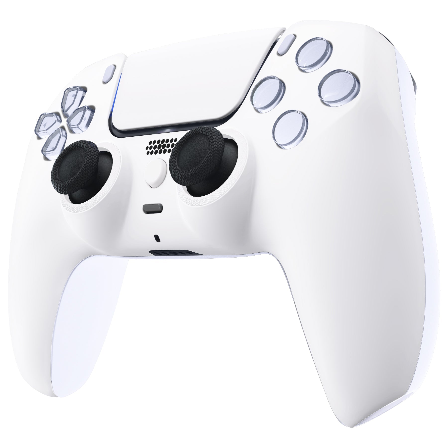 eXtremeRate LUNA Redesigned Replacement Front Shell with Touchpad Compatible with PS5 Controller BDM-010/020/030/040/050/060 - White eXtremeRate