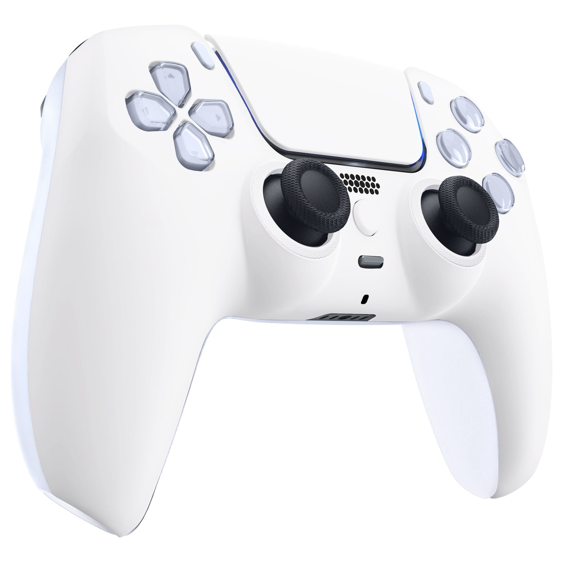 eXtremeRate LUNA Redesigned Replacement Front Shell with Touchpad Compatible with PS5 Controller BDM-010/020/030/040/050 - White eXtremeRate